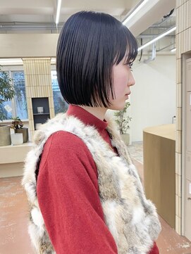 パークレーン アイス イヴェン(park lane ICI yeven) 切りっぱなしボブ　ミニボブ　シースルーバング　ボブ/rena