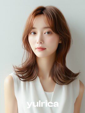 ユルリカ 新宿店(yulrica) オレンジベージュ×外ハネ【新宿/美髪/韓国ヘア/髪質改善】