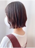 say.くびれボブ切りっぱなしボブ似合わせカットミニボブ表参道