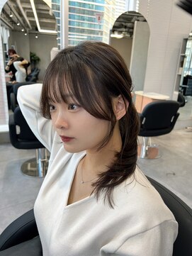 ジエクト カナウ(The Ect canow) レイヤーカット透明感カラー似合わせカット小顔カットセミディ