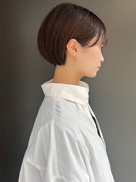 モリオ(morio) 【morio】大人可愛い黒髪前下がりショートボブ♪
