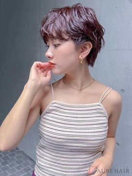 オーブヘアー アリーナ 会津若松店(AUBE HAIR alina) 20代・30代_垢ぬけショートパーマ