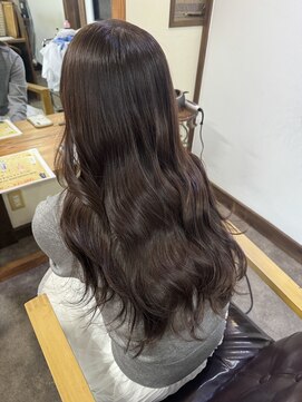 ガルボヘアー 桟橋店(garbo hair) イノアカラー 艶髪 艶巻き