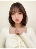 韓国レイヤーボブ