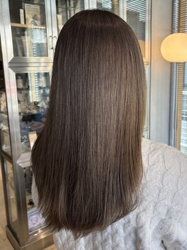 オーガニック リブ 川越(organic+live) 大人可愛いブリーチなし透明感ミルクティーベージュカラー