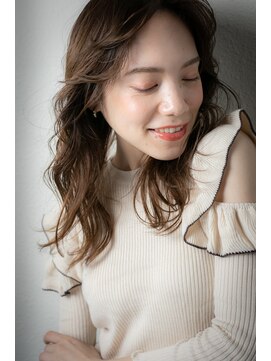 カバーヘアアンドスパ ブリス 浦和(COVER HAIR&SPA bliss) くすみベージュニュアンスパーマ韓国風巻きロングv浦和30代40代