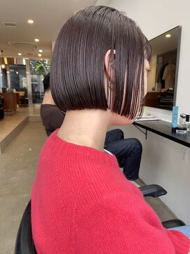 パープル(PURPLE) 切りっぱなしボブ☆ミニボブ