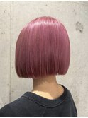 ボブ×ピンク