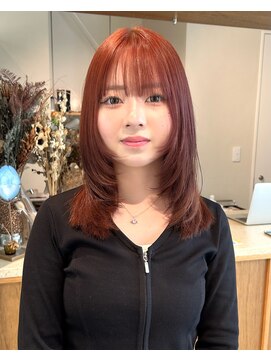 エルム 原宿 表参道(yelm) チェリーレッドレイヤー