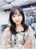 ☆クビレミディ艶髪顔周りレイヤー顔周りカット