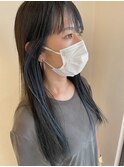 フェイスフレーミング/インナーカラー/ブルー