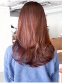 コテ巻きデジタルパーマくびれロングイメチェンレイヤーパーマ
