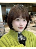 〈岩田莉奈〉うる艶カラー30代40代50代丸みショートひし形新宿