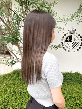 リリー(Rilie) セミロング/オリーブブラウン/髪質改善/水素トリートメント