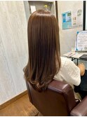 王道ストレート/毛先ワンカール/メルティブラウン/モテ髪/艶髪
