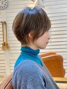 アデプト 綾瀬店(adept) 20代30代40代大人ショートヘア/白髪ぼかしハイライト/大人ボブ