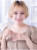 韓国風ハイトーンカラー小顔プードルパーマc7越谷10代20代30代