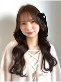 ヨシンモリ ヘアアレンジ 顔周りカット ブラウンアッシュ 20代