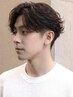 メンズカット+フェザーパーマ/シャドウパーマ ¥9,000