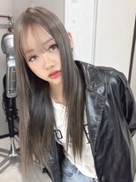 ラルガ 黒崎(Raruga)&nbsp;ストレート/レイヤーカット/ハイレイヤーウルフ/ダークアッシュ