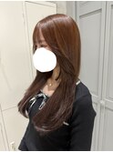顔周りレイヤー/シースルー/ハッシュカット/ロングレイヤー/韓国