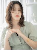ダークアッシュブラウン韓国巻きミディアムレイヤーc8越谷30代