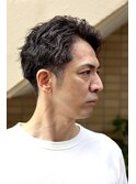かきあげスタイルスパイラルパーマ《理容室/バーバー》