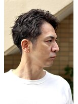 プライベートバーバー 武蔵小杉 新丸子(PRIVATE BARBER)&nbsp;かきあげスタイルスパイラルパーマ《理容室/バーバー》