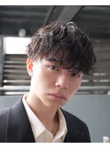原宿ルーズショートアクティブショートルーズパーマ短髪パーマ
