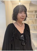 ボブパーマ/大人ショートヘア/ニュアンスボブ/ニュアンスパーマ