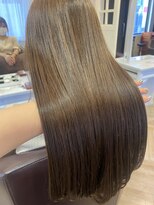 アス 本山店(us.)&nbsp;ロングストレート×明るめブラウン