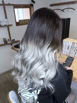 ブレイズヘアー(BLAZEhair) 【カラー厳しい職場でも】ホワイトグラデーション×ブリーチ2回