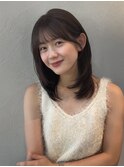 ミディアムレイヤー×シフォンベージュ