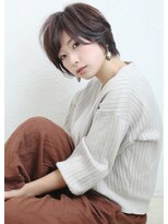 フロール(florun)&nbsp;オトナ感アップのブラウン系アッシュのショートボブ