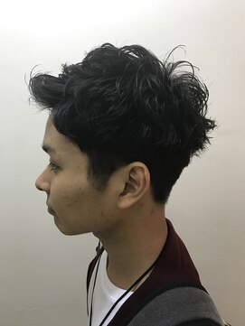 パティオンツー(PATIONN2) ☆メンズショートアップバング無造作束感アップパーマスタイル☆