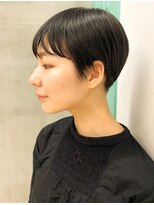 テトヘアー(teto hair) 暗髪　黒髪　刈り上げ女子　ショート　伸ばしかけ