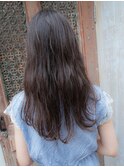 前髪シースルーエアリーロング