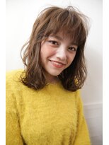 ネオリーブ チロル 横浜西口店(Neolive CiroL.)&nbsp;ゆるめ無造作パーマ　柔らかフォギーベージュ