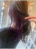 #インナーカラー× CLEAR PURPLE