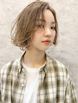 レトン 銀座(leton) Aラインボブ/マロンベージュ/かきあげ[東銀座/銀座]