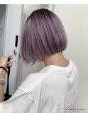 ボブ×ラベンダーグレー