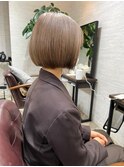 切りっぱなしこなれボブ【シルキーベージュ/ことりベージュ】