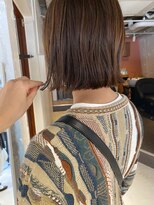 コフィー バイ メルト 吉祥寺(cofy by melt)&nbsp;【三ツ井純】ブラウンカラー切りっぱなし外はねボブ大人可愛い