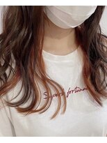 アローズ 荒尾店(arose)&nbsp;10代20代♪ゆるふわコテ巻きアレンジ♪インナーオレンジ♪