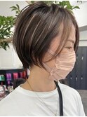 大人ショートヘア/ハイライトカラー/イルミナカラー[国分寺]
