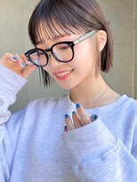 ガーデン タチカワ(garden tachikawa)&nbsp;切りっぱなしボブ×シースルーバング×オーガニックヘア