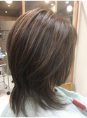 仙台D　ヘルシーセミロングアッシュカラーウルフボブstyle