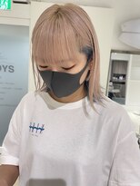 艶髪 ハイトーン ミルクティー ケアブリーチ