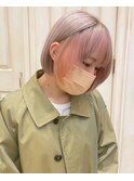 フェイスハイライト_コーラルピンク_パールベージュ