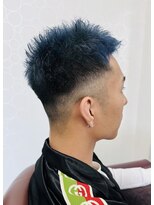 ベルズヘアー(Belles' Hair)&nbsp;メンズショート×ポイントブルー